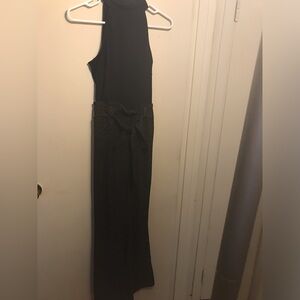 🌸 Miami Black Animal Print Jumpsuit Size Large